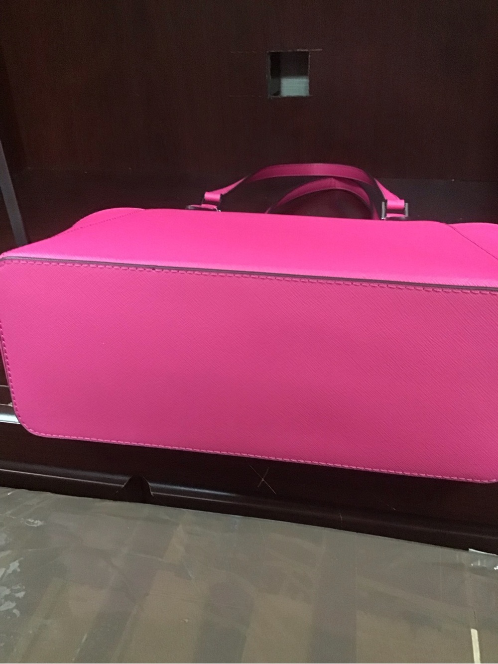 MICHAEL KORS Hot Pink Saffiano Leather Tote - Picture 4 of 4